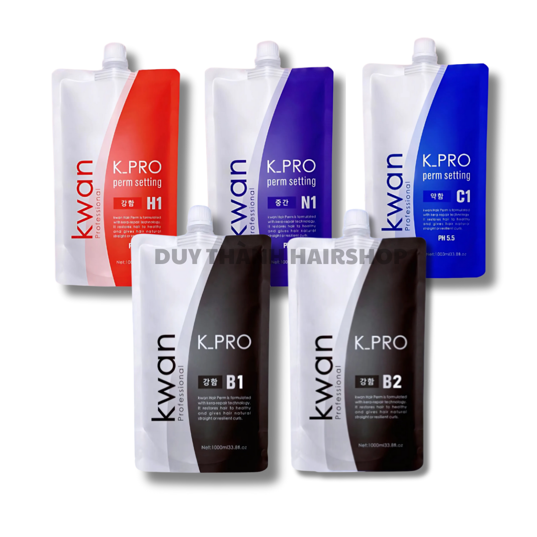 Thuốc Uốn Nóng, Duỗi Ép Kwan Professional Chính Hãng 1000ml – Uốn Căng Sóng, Ép Bóng Mềm, Mùi Thơm.