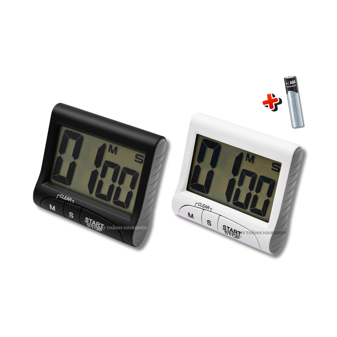 Đồng Hồ Hẹn Giờ Điện Tử (Kèm Pin) Cho Uốn, Hấp, Nhuộm Tóc, Thiết Kế Đẹp, Chính Xác, Dễ Dùng
